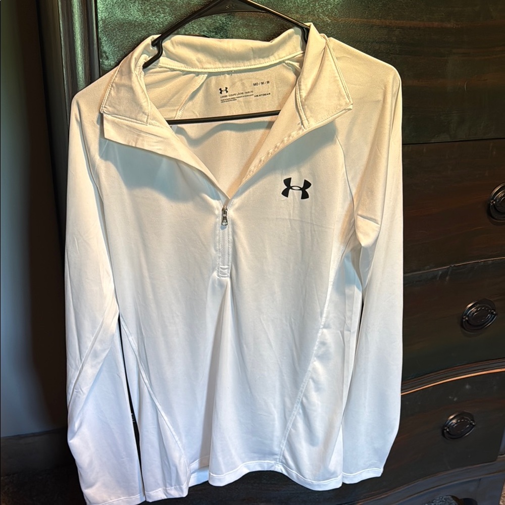 Under Armour White Performance Pullover